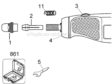 Page A Diagram and Parts List for RT520 Type 2 Black and Decker Multi-Tool